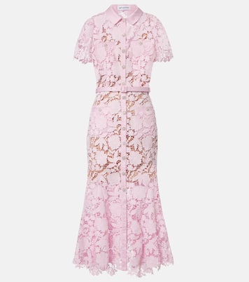 Hemdblusenkleid aus Spitze | Self-Portrait