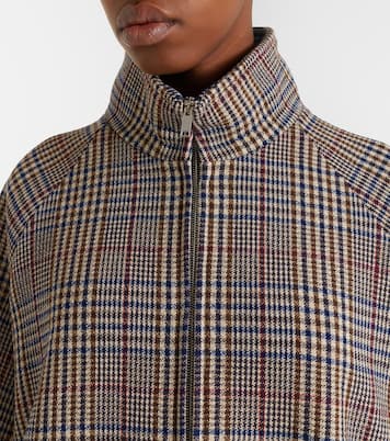 Baxter checked wool-blend blouson jacket | The Frankie Shop