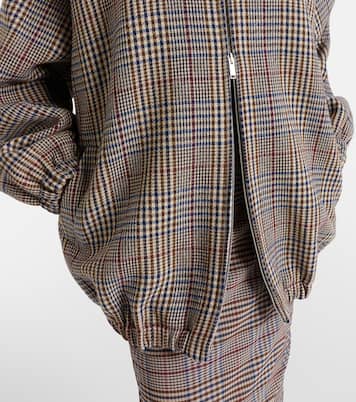 Baxter checked wool-blend blouson jacket | The Frankie Shop