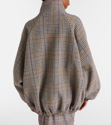 Baxter checked wool-blend blouson jacket | The Frankie Shop