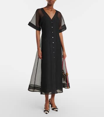 Elle organza midi dress | Staud