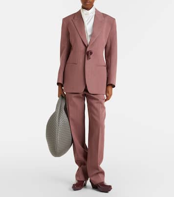 Maxi Veneta leather shoulder bag | Bottega Veneta