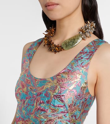 Robe longue en brocart | Dries Van Noten