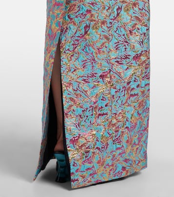 Robe longue en brocart | Dries Van Noten