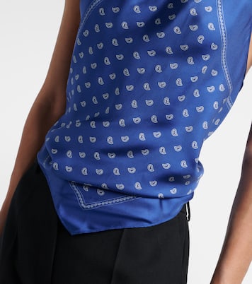 Top Bandana de seda drapeado | Christopher Esber