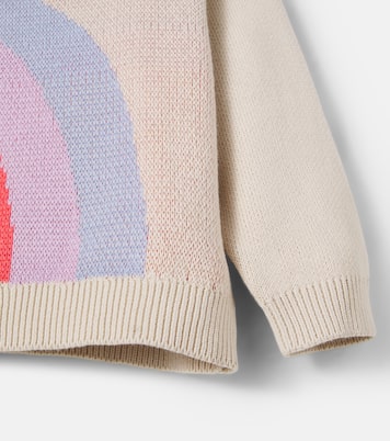 Solveig cotton jacquard sweater | Wheat