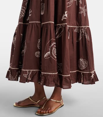 Milena printed cotton maxi dress | Poupette St Barth