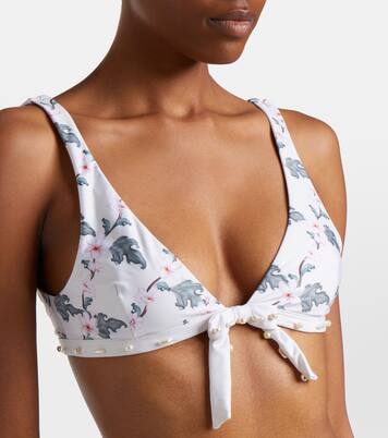 Huerta floral bikini top | Agua by Agua Bendita