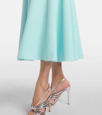 Robe de cocktail asymétrique à appliqué floral | Roland Mouret