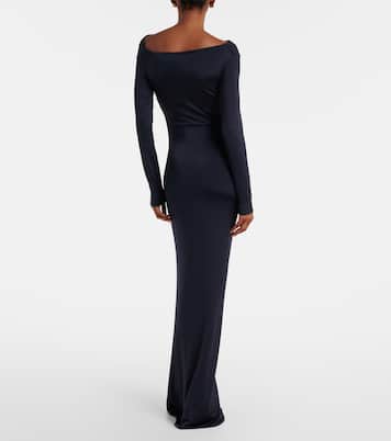 Gathered jersey maxi dress | Victoria Beckham