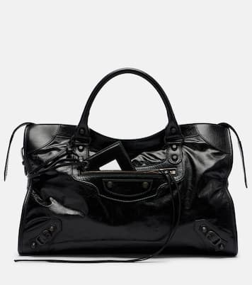 Le City Medium leather top-handle bag | Balenciaga