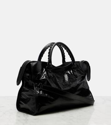 Le City Medium leather top-handle bag | Balenciaga
