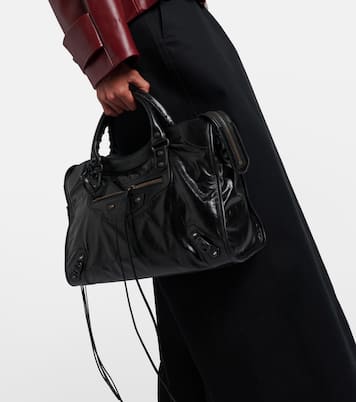 Le City Medium leather top-handle bag | Balenciaga