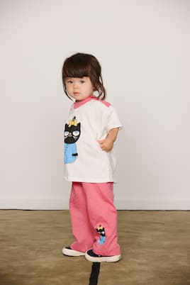 Bébé – Ensemble top et pantalon en coton imprimé Cat | Mini Rodini