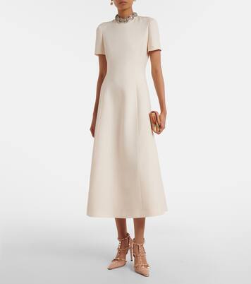 Crepe Couture embellished midi dress | Valentino