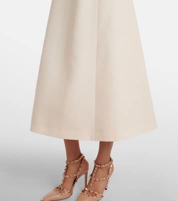 Crepe Couture embellished midi dress | Valentino