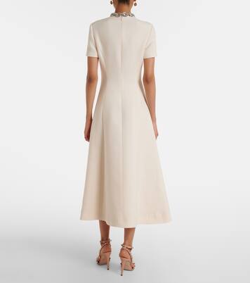 Crepe Couture embellished midi dress | Valentino