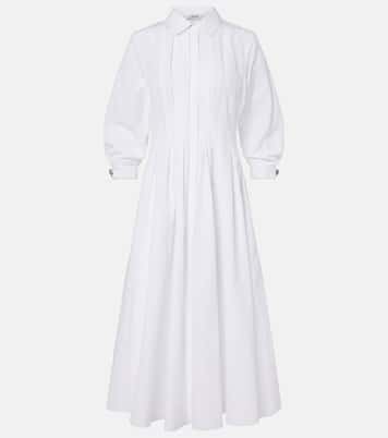 Pleated cotton poplin shirt dress | 'S Max Mara