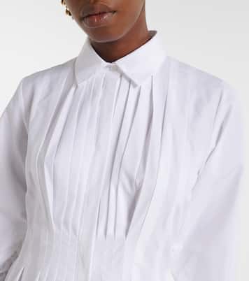 Pleated cotton poplin shirt dress | 'S Max Mara