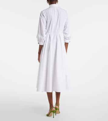 Pleated cotton poplin shirt dress | 'S Max Mara
