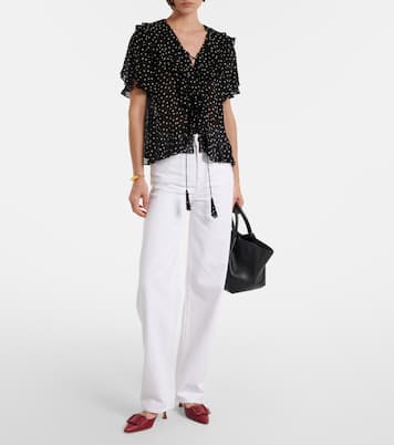 Dancing Dots polka-dot georgette blouse | Dorothee Schumacher