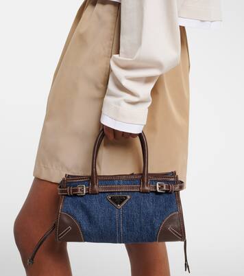 Prada Bonnie Small denim top-handle bag | Prada