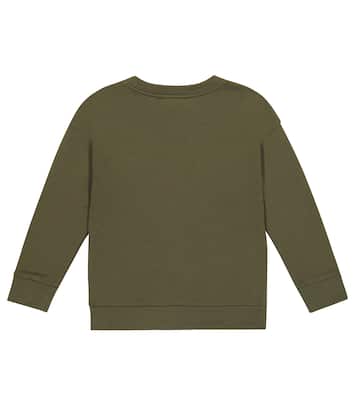 Logo printed cotton sweatshirt | Balmain Kids