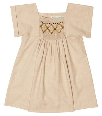 Baby Kleid Pais aus Baumwolle und Wolle | Bonpoint