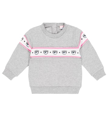 x Chiara Ferragni baby eye-motif jersey sweatshirt | Monnalisa