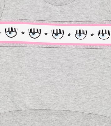 x Chiara Ferragni baby eye-motif jersey sweatshirt | Monnalisa