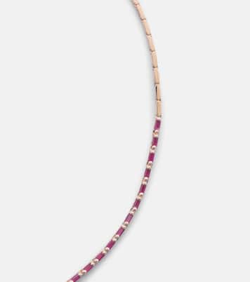 Collana in oro rosa 18kt con rubini | Suzanne Kalan