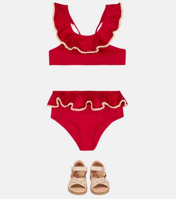 Tiggy ruffle-trimmed bikini | Zimmermann Kids