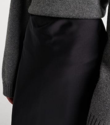 Midirock aus Satin | Brunello Cucinelli