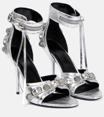 Cagole embellished leather sandals | Balenciaga