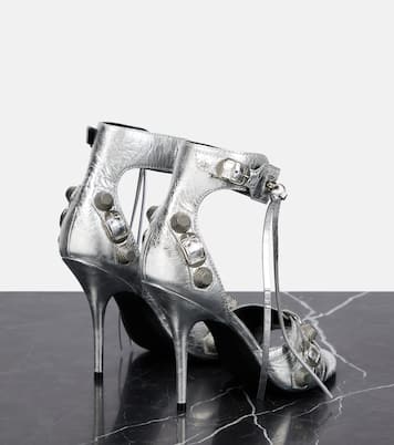 Cagole embellished leather sandals | Balenciaga
