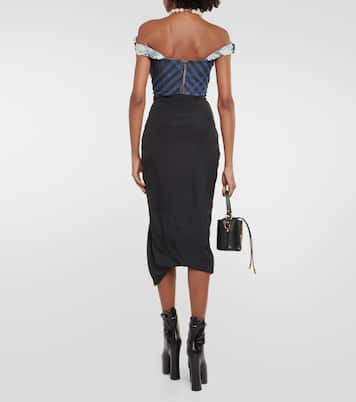 Bustier-Top Sunday aus Denim | Vivienne Westwood