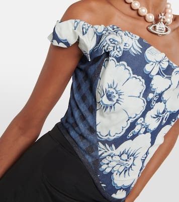 Bustier-Top Sunday aus Denim | Vivienne Westwood