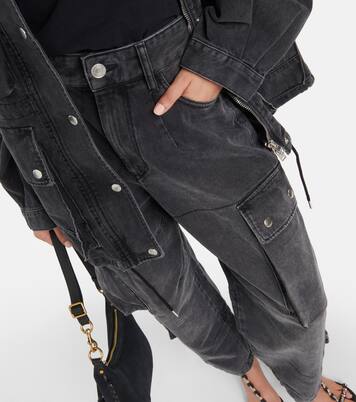 Pantalon cargo Elore en jean | Isabel Marant