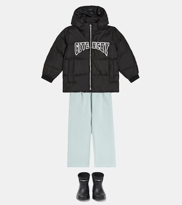 Logo cotton-blend jersey sweatpants | Givenchy Kids