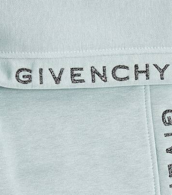 Logo cotton-blend jersey sweatpants | Givenchy Kids