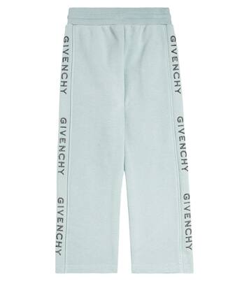 Logo cotton-blend jersey sweatpants | Givenchy Kids