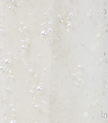 Bridal Verzierte Handschuhe aus Tüll | Safiyaa