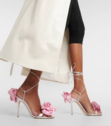 Verzierte Sandalen aus Metallic-Leder | Magda Butrym