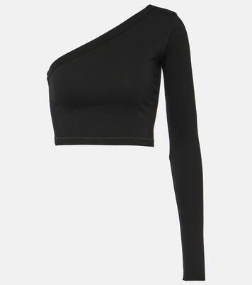 Ziggy one-shoulder cotton crop top  | Rick Owens