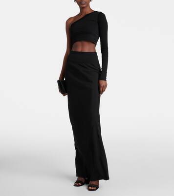 Ziggy one-shoulder cotton crop top  | Rick Owens