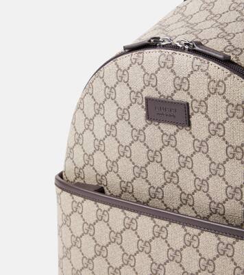 Mochila de lona GG con piel | Gucci Kids