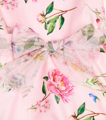 Floral cotton dress | Monnalisa