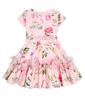 Floral cotton dress | Monnalisa