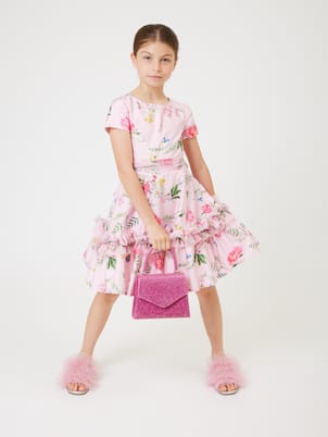 Floral cotton dress | Monnalisa