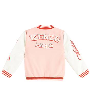 Appliqué embroidered varsity jacket | Kenzo Kids